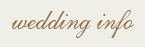 Wedding Info